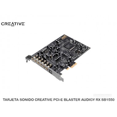 TARJETA SONIDO CREATIVE PCI-E BLASTER AUDIGY RX SB1550