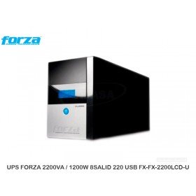 UPS FORZA 2200VA / 1200W 8SALID 220 USB FX-FX-2200LCD-U