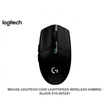 MOUSE LOGITECH G305 LIGHTSPEED WIRELESS GAMING BLACK 910-005281