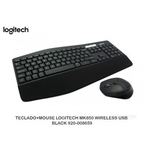 TECLADO+MOUSE LOGITECH MK850 WIRELESS USB BLACK 920-008659