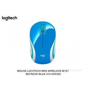 MOUSE LOGITECH MINI WIRELESS M187 REFRESH BLUE 910-005360