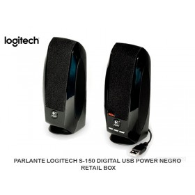 PARLANTE LOGITECH S-150 DIGITAL USB POWER NEGRO RETAIL BOX