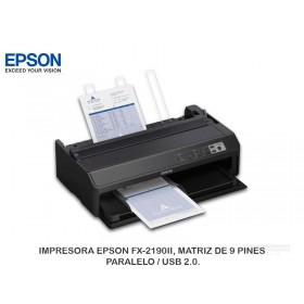 IMPRESORA EPSON FX-2190II, MATRIZ DE 9 PINES, PARALELO / USB 2.0.
