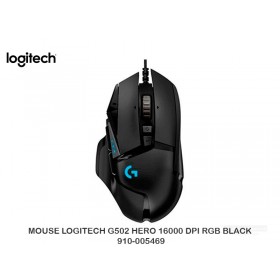 MOUSE LOGITECH G502 HERO 16000 DPI RGB BLACK 910-005469