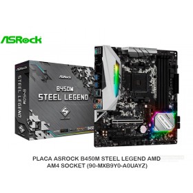 PLACA ASROCK B450M STEEL LEGEND AMD AM4 SOCKET (90-MXB9Y0-A0UAYZ)
