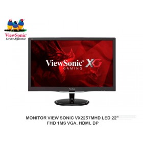 MONITOR VIEW SONIC VX2257MHD LED 22" FHD 1MS VGA, HDMI, DP