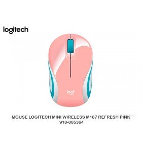 MOUSE LOGITECH MINI WIRELESS M187 REFRESH PINK 910-005364