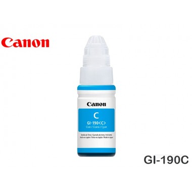 TINTA CANON GI-190C G1100/G2100/G3100 CYAN 70ML