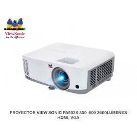 PROYECTOR VIEW SONIC PA503S 800  600 3600LUMENES HDMI, VGA