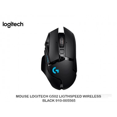 MOUSE LOGITECH G502 LIGTHSPEED WIRELESS BLACK 910-005565