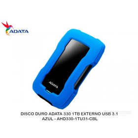 DISCO DURO ADATA 330 1TB EXTERNO USB 3.1, AZUL - AHD330-1TU31-CBL