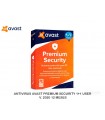 ANTIVIRUS AVAST PREMIUM SECURITY 1+1 USER 12 MESES