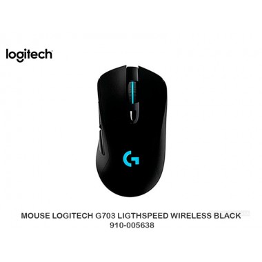 MOUSE LOGITECH G703 LIGTHSPEED WIRELESS BLACK 910-005638