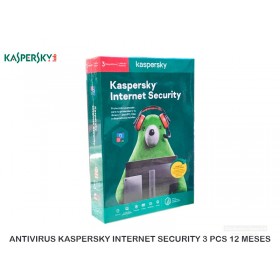 ANTIVIRUS KASPERSKY INTERNET SECURITY 3 PCS 12 MESES