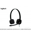 MICROFONO C/AUDIFONO LOGITECH H151 3.5MM STEREO BLACK