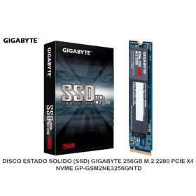DISCO ESTADO SOLIDO (SSD) GIGABYTE 256GB M.2 2280 PCIE X4 NVME GP-GSM2NE3256GNTD