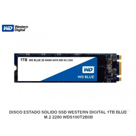 DISCO ESTADO SOLIDO SSD WESTERN DIGITAL 1TB BLUE M.2 2280 WDS100T2B0B