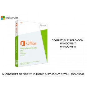 MICROSOFT OFFICE 2013 HOME & STUDENT RETAIL 79G-03609