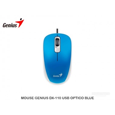 MOUSE GENIUS DX-110 USB OPTICO BLUE