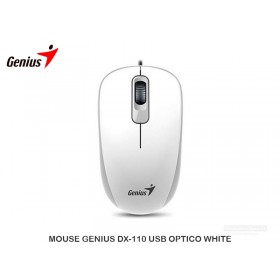 MOUSE GENIUS DX-110 USB OPTICO WHITE