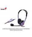 AUDIFONO C/MICROFONO GENIUS HS-04S P/NOTEBOOK NOISE CANCELLING BLUE