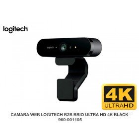 CAMARA WEB LOGITECH B2B BRIO ULTRA HD 4K BLACK 960-001105