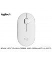 MOUSE LOGITECH M350 PEBBLE WIRELESS BLANCO 910-005770