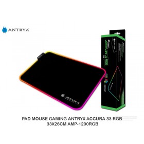 PAD MOUSE GAMING ANTRYX ACCURA 33 RGB, 33X26CM AMP-1200RGB