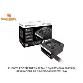 FUENTE PODER THERMALTAKE SMART 430W 80 PLUS, SEMI-MODULAR PS-SPD-0430NPCWUS-W