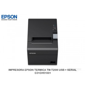 IMPRESORA EPSON TERMICA TM-T20III USB + SERIAL C31CH51001