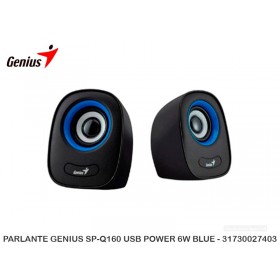 PARLANTE GENIUS SP-Q160 USB POWER 6W BLUE - 31730027403