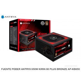 FUENTE PODER ANTRYX 650W KIRIN 80 PLUS BRONZE AP-KB650