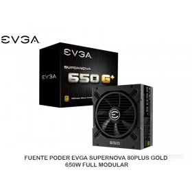 FUENTE PODER EVGA SUPERNOVA 80PLUS GOLD 650W FULL MODULAR