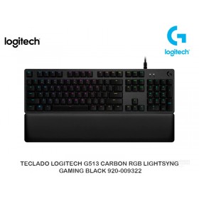 TECLADO LOGITECH G513 CARBON RGB LIGHTSYNG GAMING BLACK 920-009322