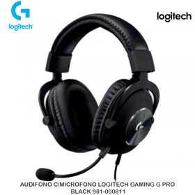 AUDIFONO C/MICROFONO LOGITECH GAMING G PRO BLACK 981-000811