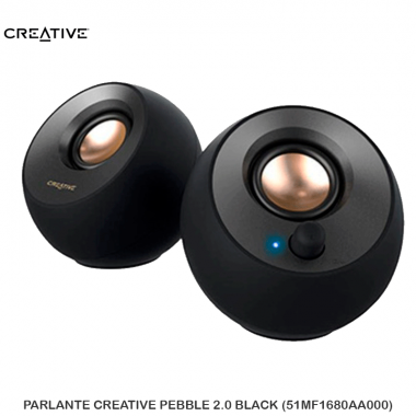 PARLANTE CREATIVE PEBBLE 2.0 BLACK (51MF1680AA000)
