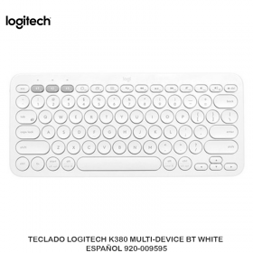 TECLADO LOGITECH K380 MULTI-DEVICE BT WHITE ESPAÑOL 920-009595