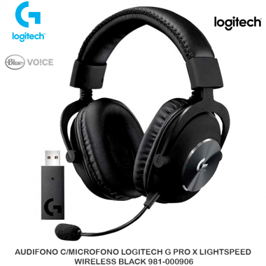 AUDIFONO C/MICROFONO LOGITECH G PRO X LIGHTSPEED WIRELESS BLACK 981-000906