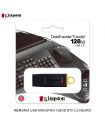 MEMORIA USB KINGSTON 128GB DTX EXODIA, USB 3.2 NEGRO