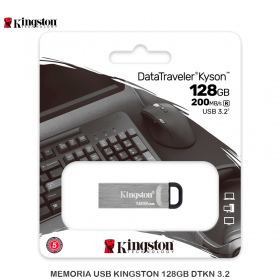 MEMORIA USB KINGSTON 128GB DTKN KYSON, 3.2
