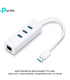 ADAPTADOR DE RED GIGABIT TP-LINK USB 2 EN 1 CON HUB DE 3 PUERTOS USB 3.0 UE330