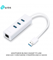 ADAPTADOR DE RED GIGABIT TP-LINK USB 2 EN 1 CON HUB DE 3 PUERTOS USB 3.0 UE330