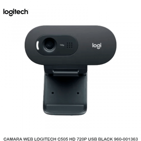 CAMARA WEB LOGITECH C505 HD 720P USB BLACK 960-001363