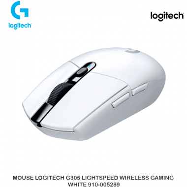 MOUSE LOGITECH G305 LIGHTSPEED WIRELESS GAMING WHITE 910-005289