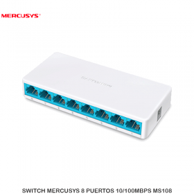 SWITCH MERCUSYS 8 PUERTOS 10/100MBPS MS108