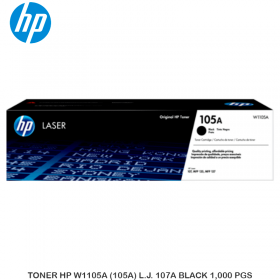 TONER HP W1105A (105A) L.J. 107/MFP135/137, BLACK 1,000 PGS