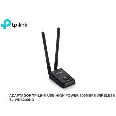 ADAPTADOR TP-LINK USB HIGH POWER 300MBPS WIRELESS TL-WN8200ND