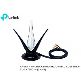 ANTENA TP-LINK ONMIDIRECCIONAL 3 DBI 802.11 TL-ANT2403N (3 ANT)