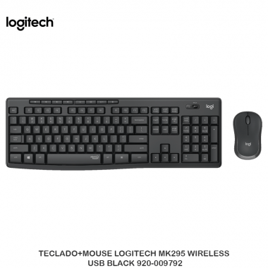 TECLADO+MOUSE LOGITECH MK295 WILRELESS USB BLACK 920-009792