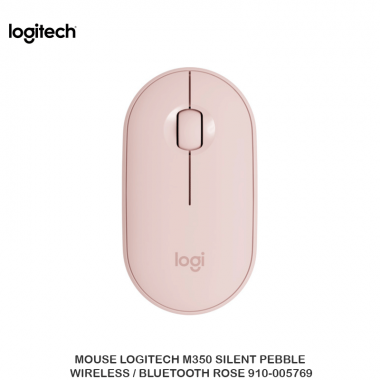 MOUSE LOGITECH M350 SILENT PEBBLE WIRELESS / BLUETOOTH ROSE 910-005769